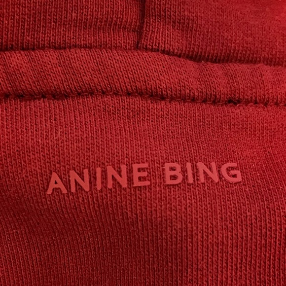 NWT Anine Bing Alec Sport Maroon Hoodie - Small - Picture 8 of 8